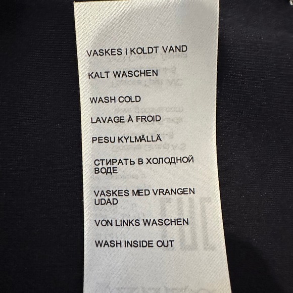 Women's Navy Athleisure Hooded Jacket Size 6 I'CONA Zip Up Sporty Comfy NWT - Picture 15 of 16